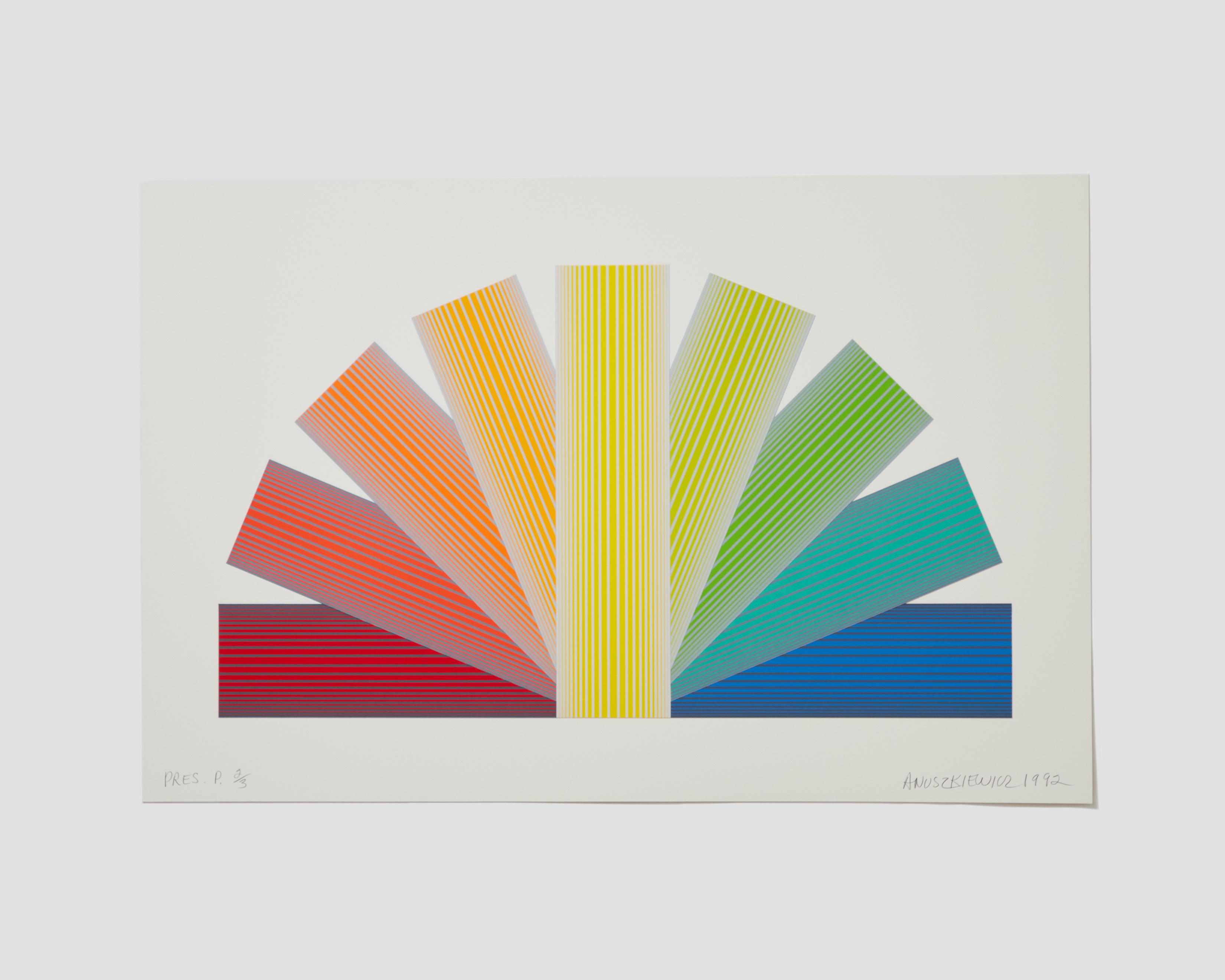 Fourteen color lithograph