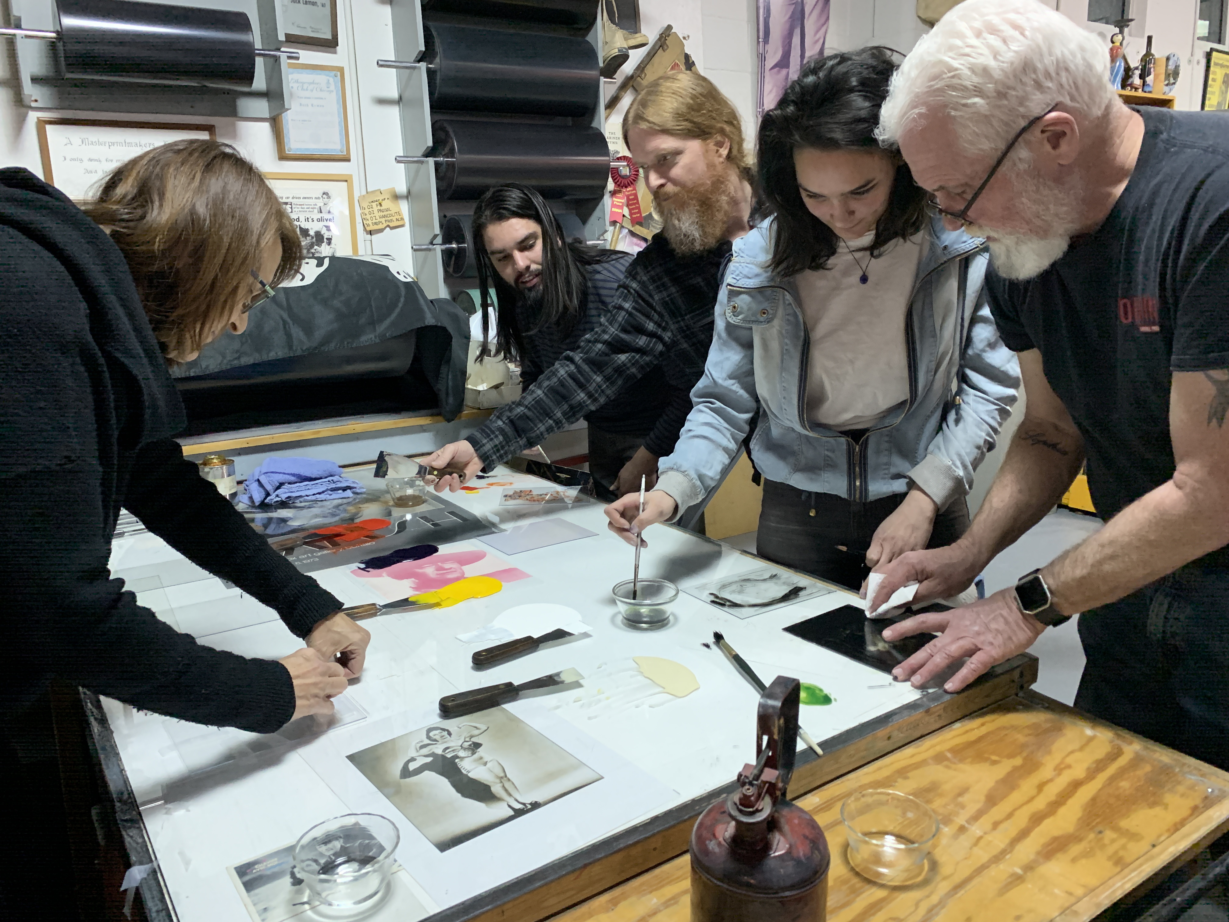 Printmaking Demonstration at Black Rock Editions Print Shop